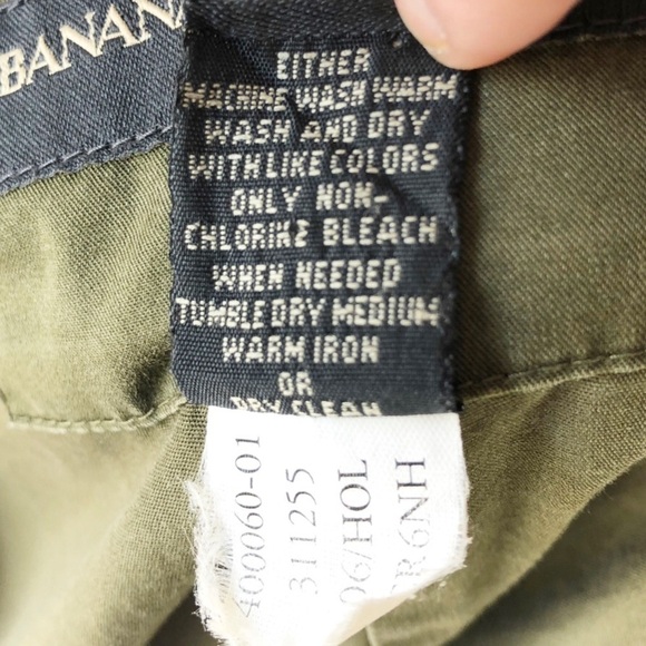 Banana Republic Women’s Army Green Button Down Lightweight Military Cargo Jacket - Picture 12 of 14